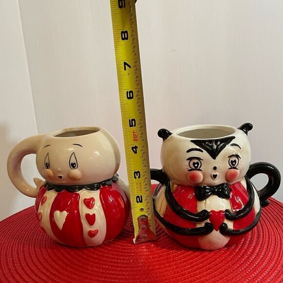 Johanna Parker Valentines Spider & Ghost mugs set of 2 NWT - Picture 13 of 13